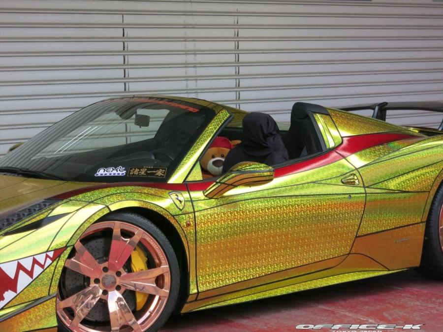  Ferrari 458 Spider Golden Shark by Office-K 2014 года  (фото 10 из 16)